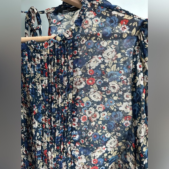 Zara sheer paisley printed blouse - small - Picture 3 of 4